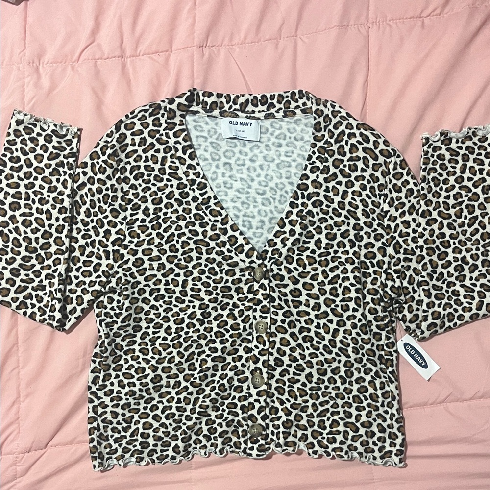 Cheetah Print Old Navy Cardigan